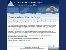 Tablet Screenshot of deltafinancialgroup.com